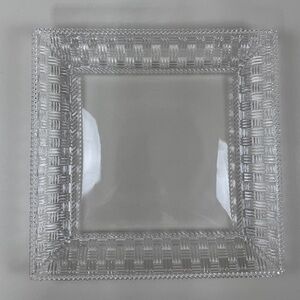 Tiffany & Co. Basket Weave Crystal Plate